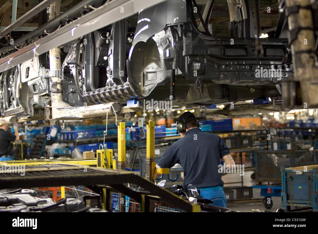 The Nissan car plant in Washington, UK. Stock Photo