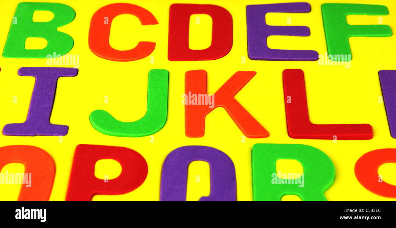 Alphabet puzzle pieces Stock Photo - Alamy