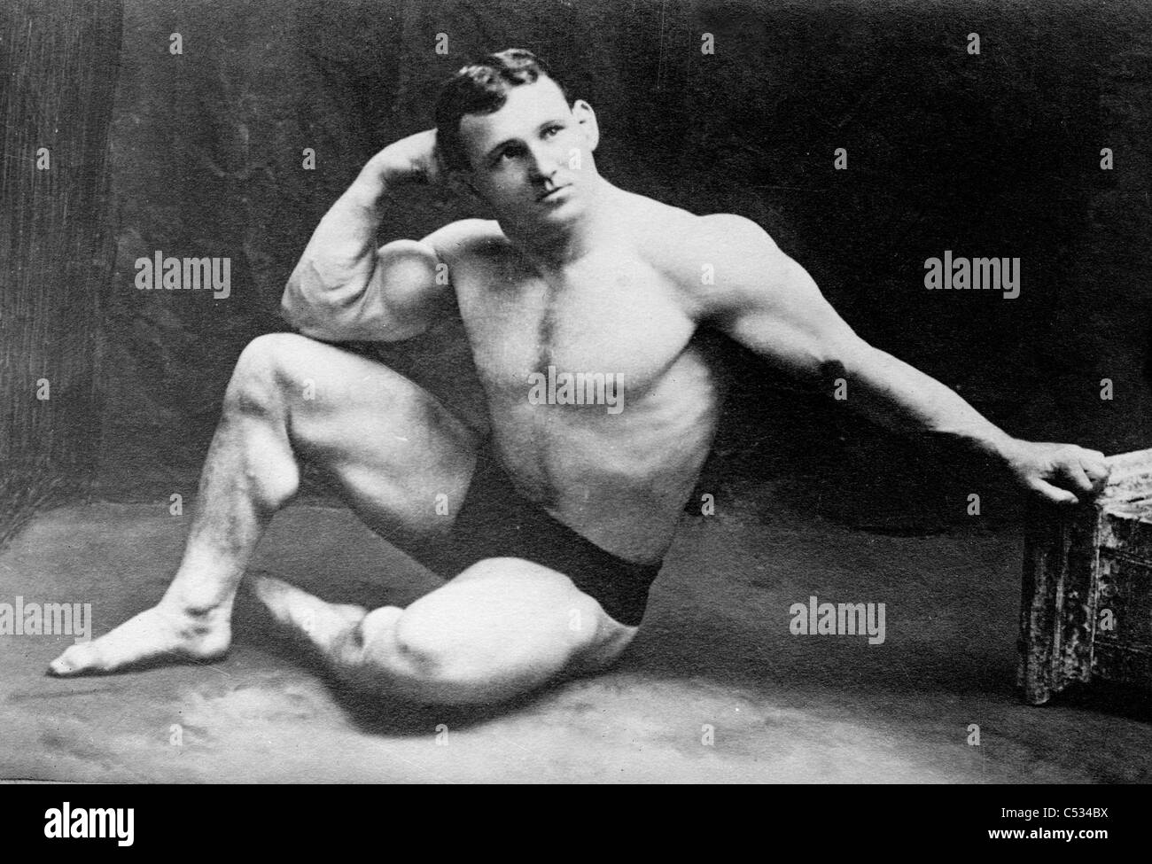John Lemm, champion wrestler, circa 1910 - 1915 Stock Photo