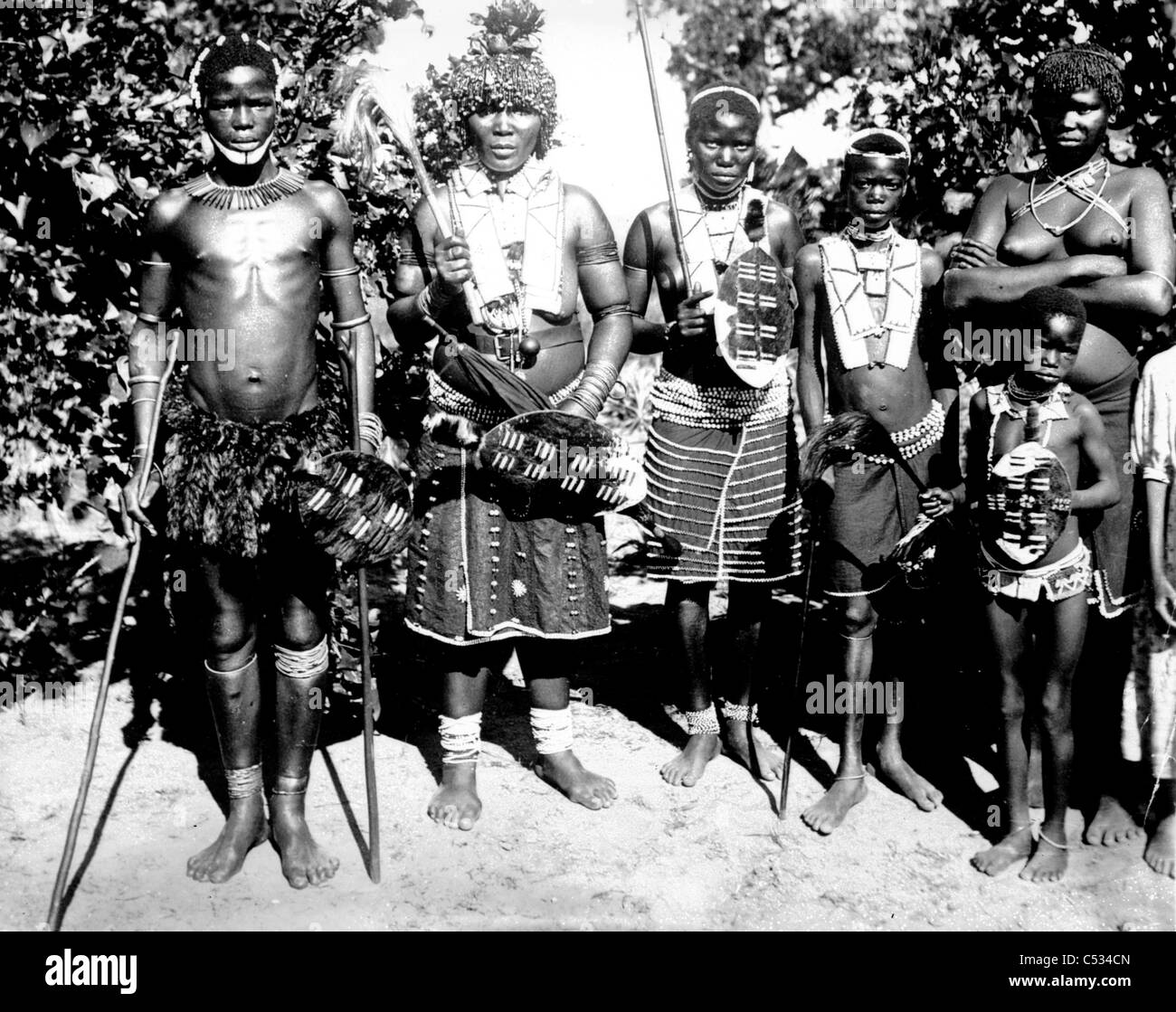 Zulu warriors Stock Photo