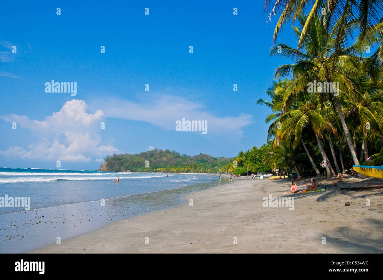 Samara Beach Guanacaste Costa Rica Pacific ocean Stock Photo