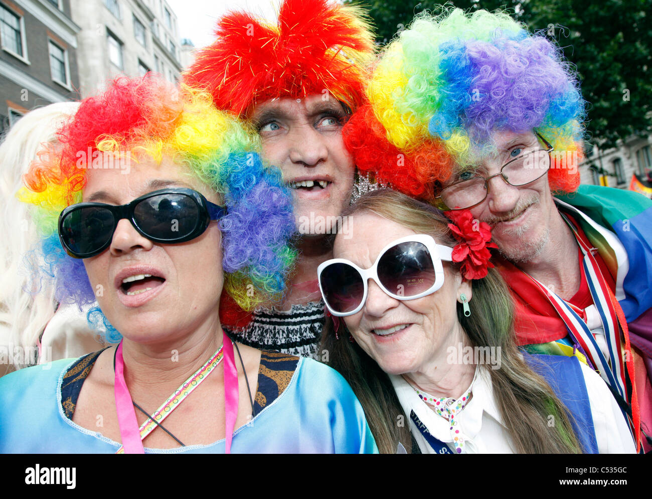 Participants in the London Gay Pride Parade 2011 Stock Photo