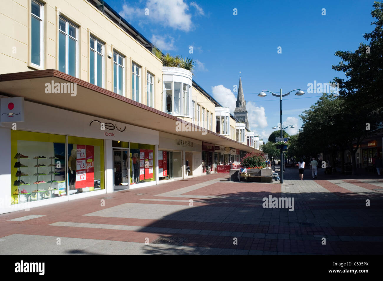 main shopping area of palmerston road southsea hampshire england uk