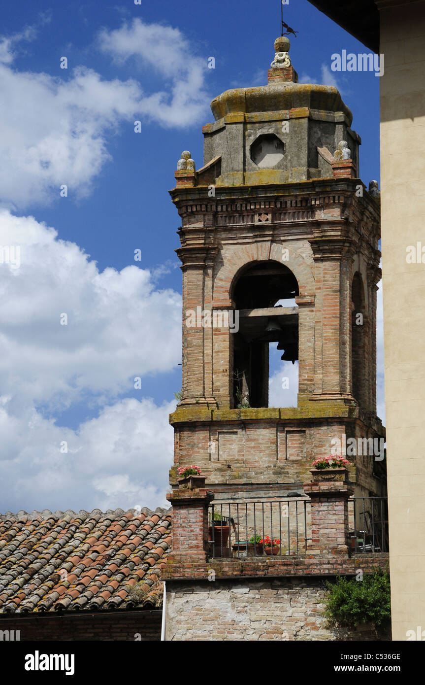 Church tower in Perugia Stock Photo