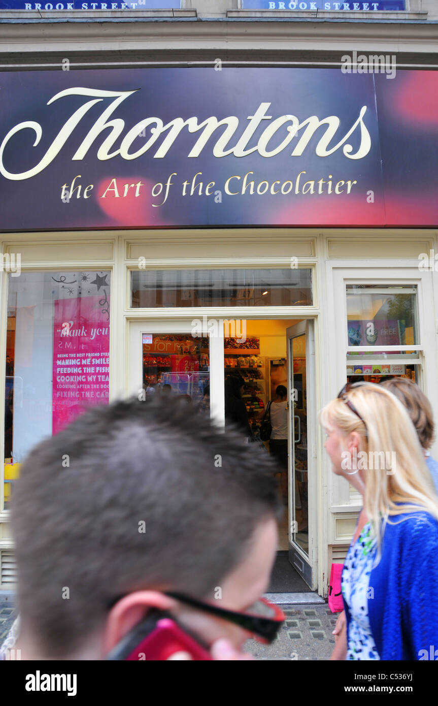 Thorntons shop chocolate chocolates London Stock Photo Alamy