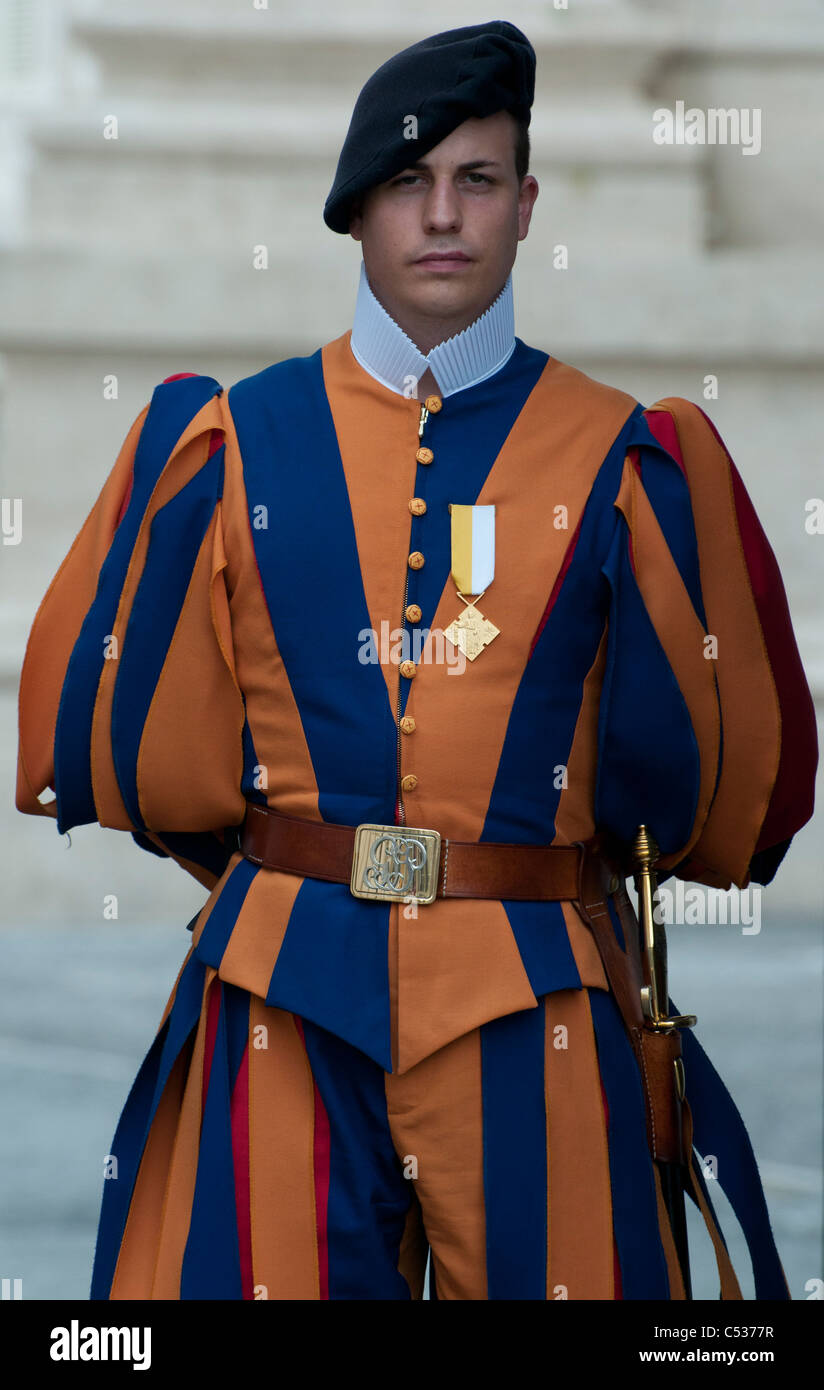 Swiss Guard at the Basilica of St Peter 