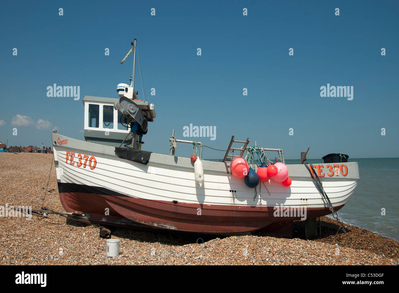 Fishing Boat Deal beach Kent england UK Stock Photo - Alamy