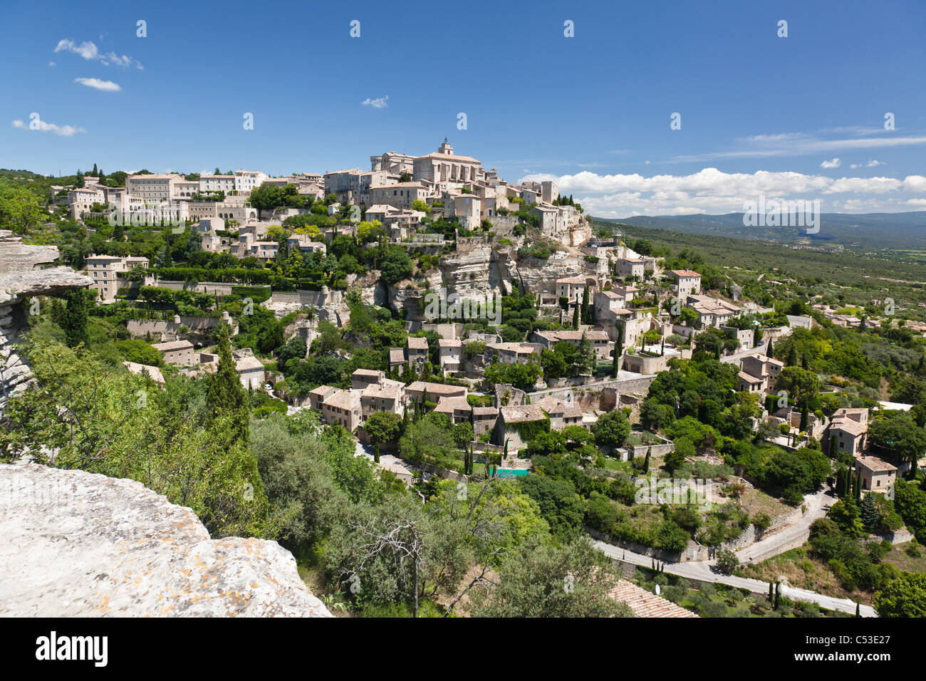 Medieval hill top village hi-res stock photography and images - Alamy