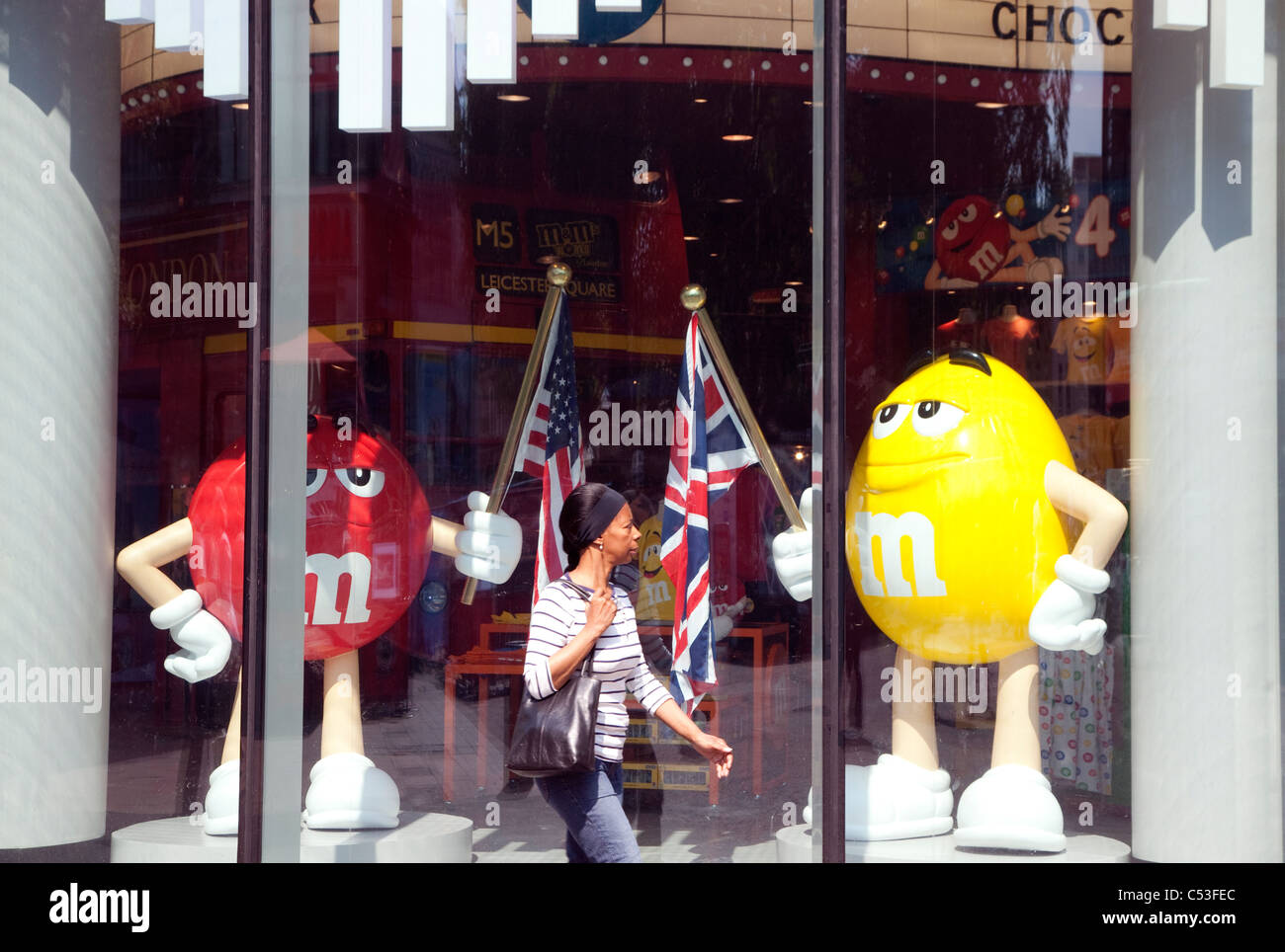 M&M's World concept store, Leicester Square, London Stock Photo