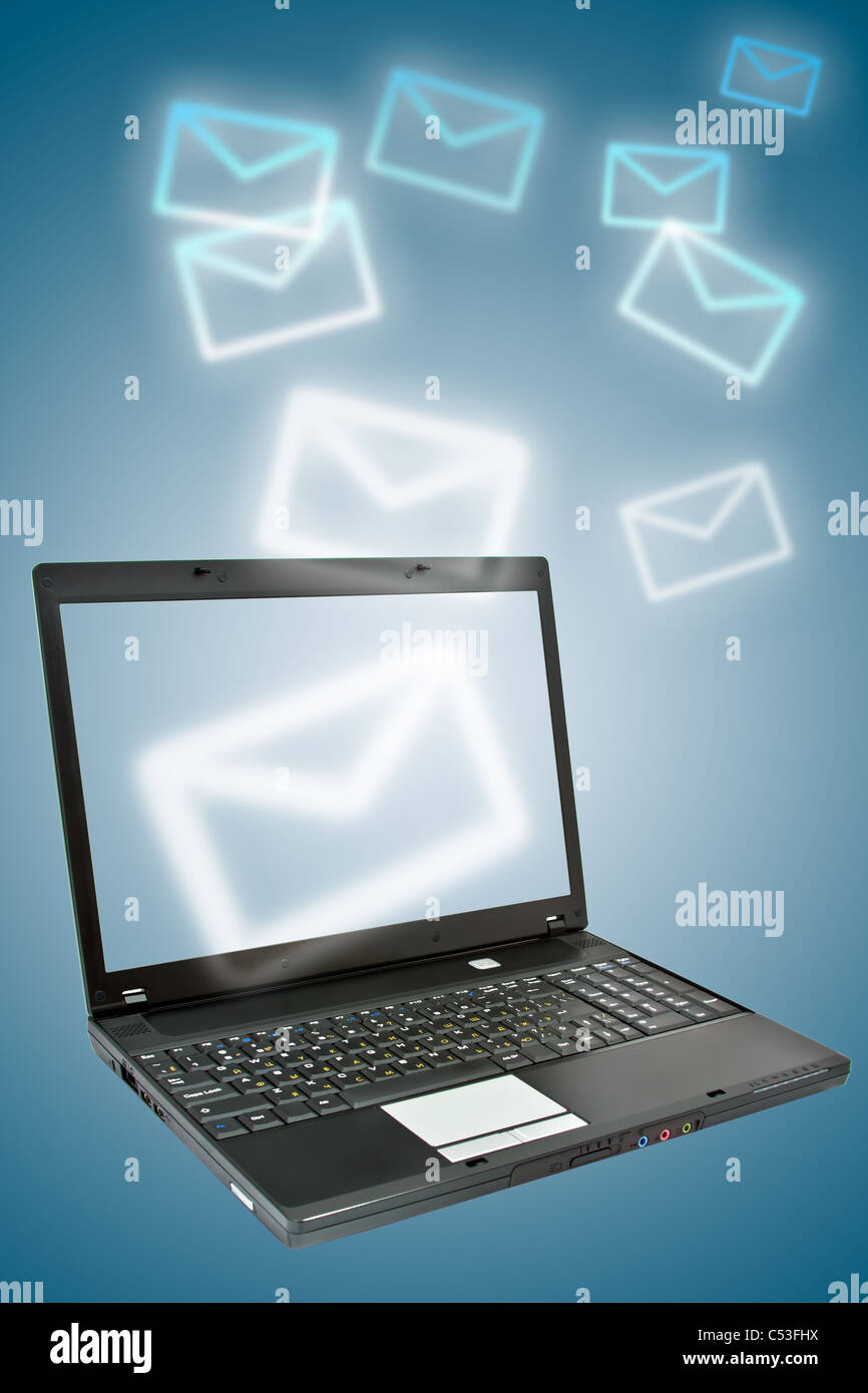 Communication email desktop hi-res stock photography and images - Alamy