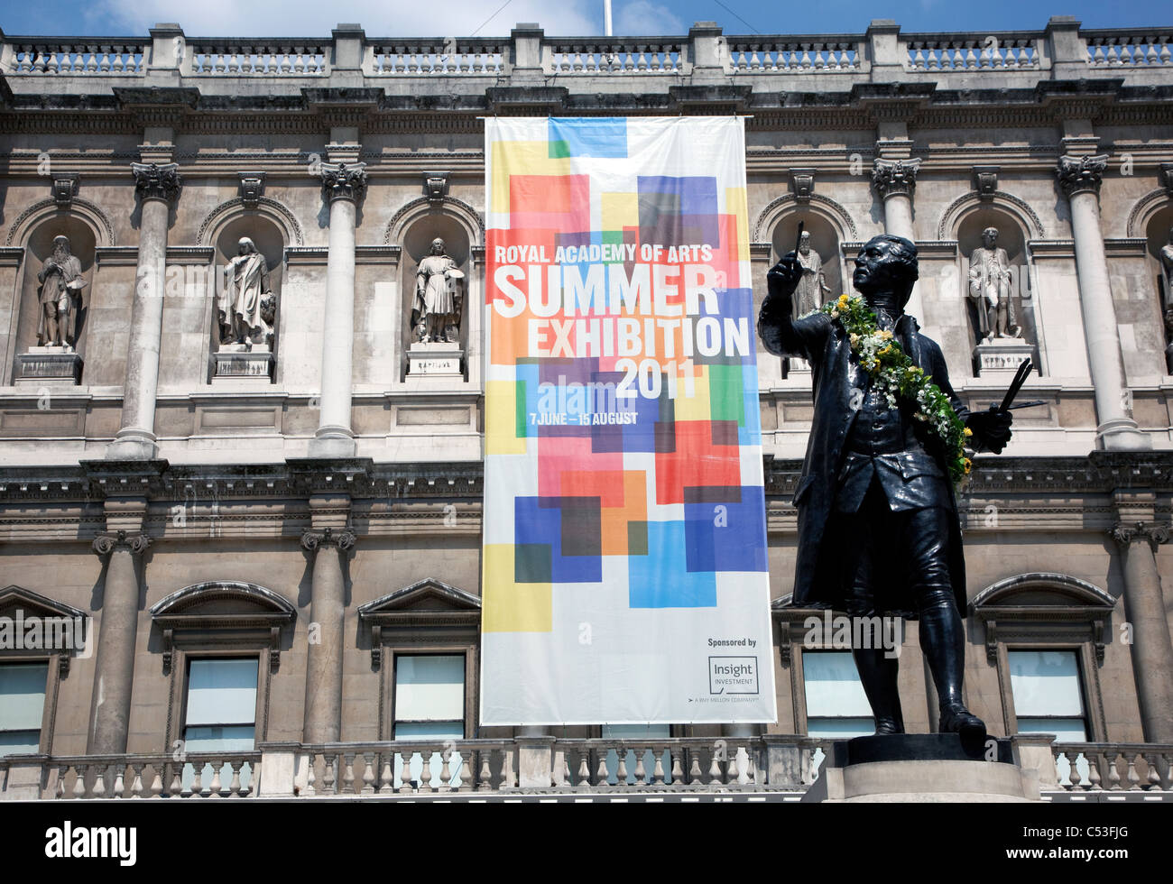 Summer Exhibition at Royal Academy of Arts, Piccadilly, London Stock