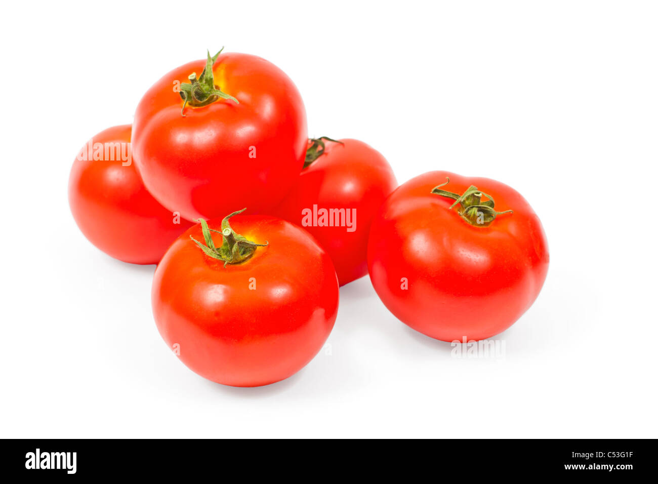 Tomatoes isolated on white background. Studio photo Stock Photo - Alamy