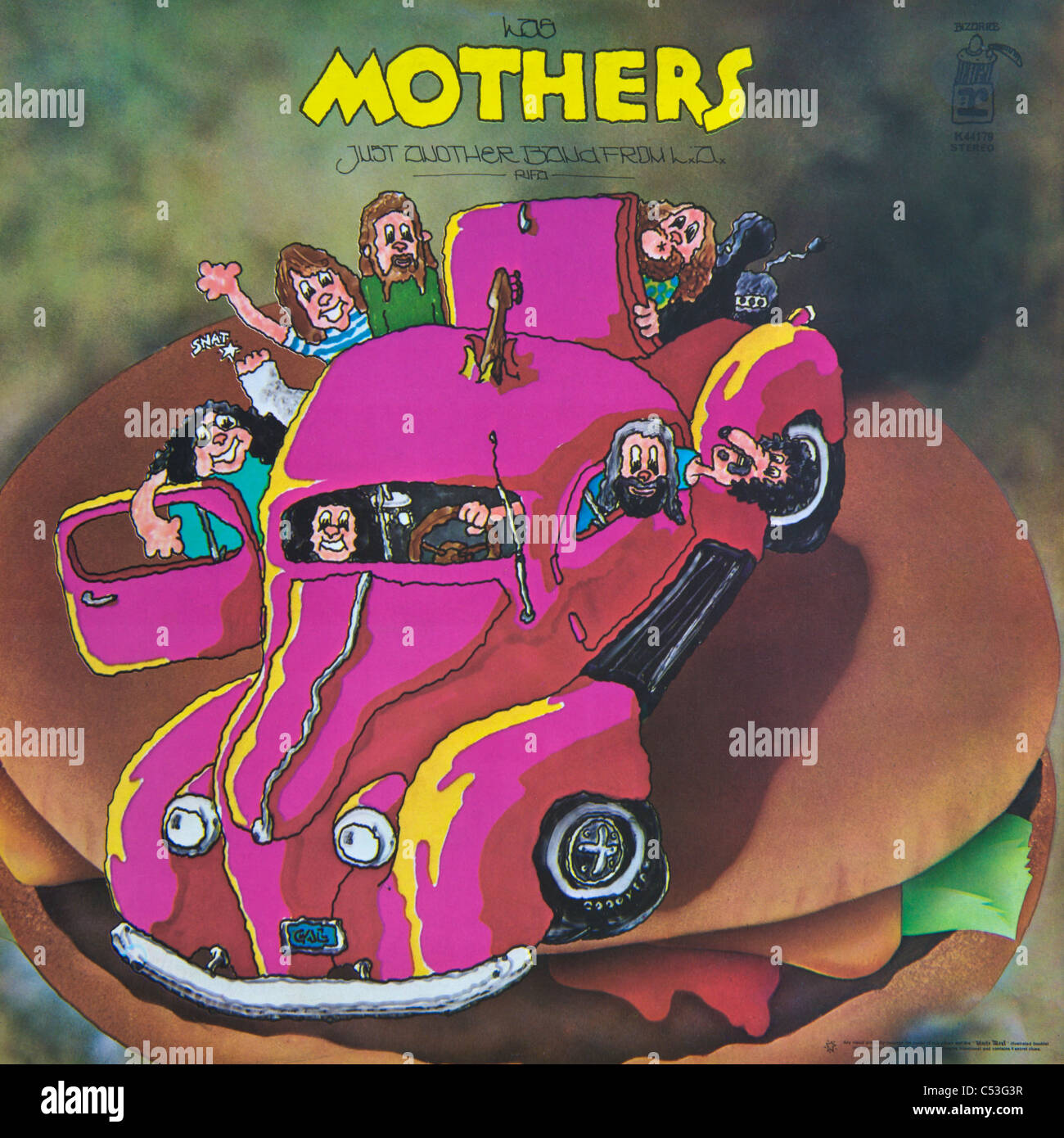 Cover of original vinyl album Just Another Band From LA by  Frank Zappa & The Mothers of Invention released 1972 Reprise Records Stock Photo