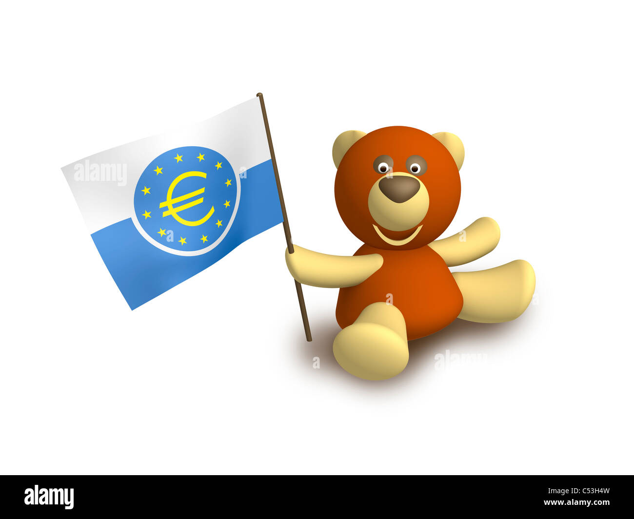 European Central Bank logo symbol icon flag Stock Photo - Alamy