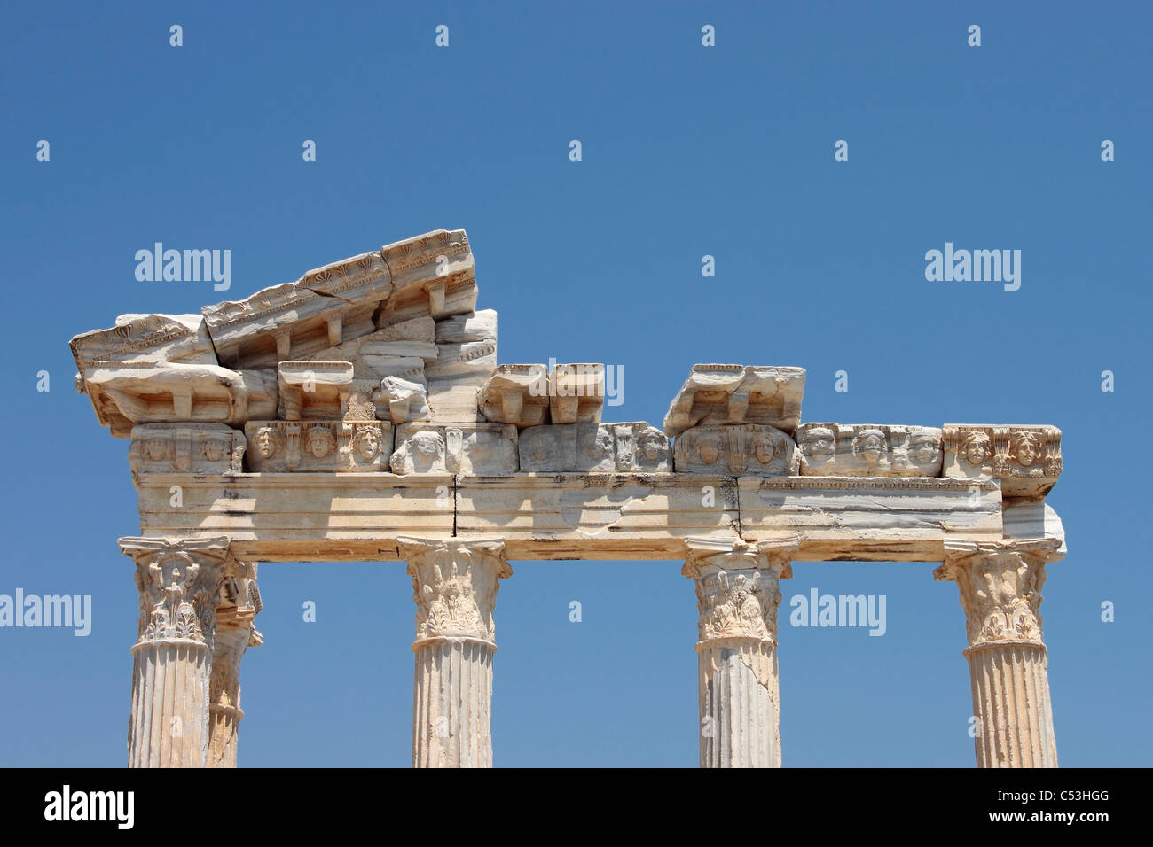 Temple of Apollo, Side, Turkey Stock Photo