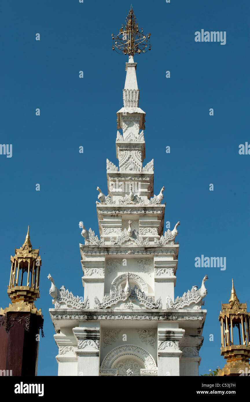 Low angle view of Mandarin Oriental Dhara Dhevi, Chiang Mai, Thailand Stock Photo
