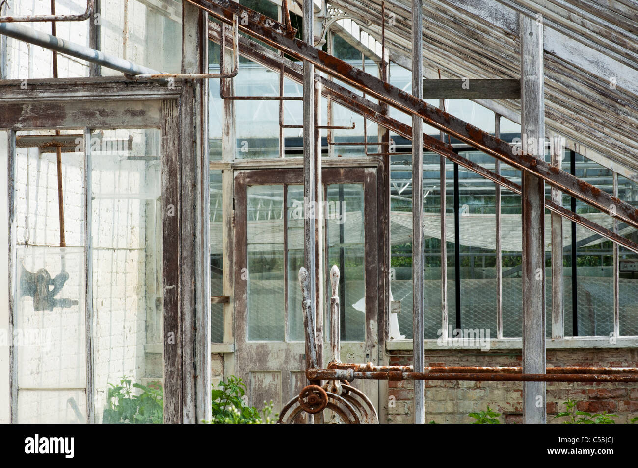 Glasshouse glasshouses greenhouse greenhouses hires stock photography