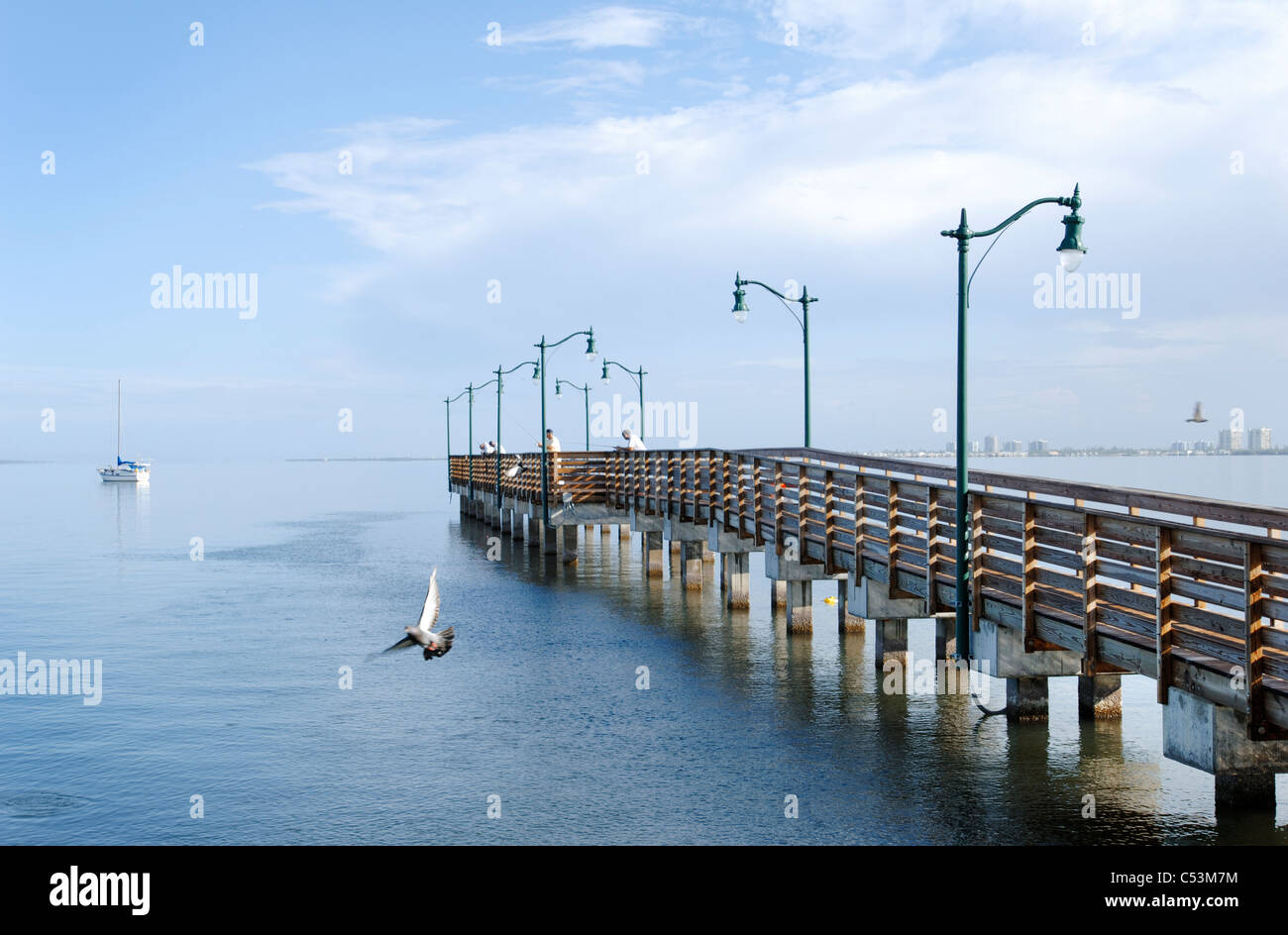 Indian River Lagoon IRL fishing pier Jensen Beach causeway Florida East