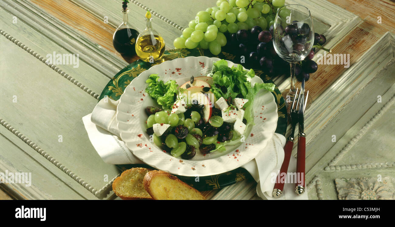 Grape salad Stock Photo
