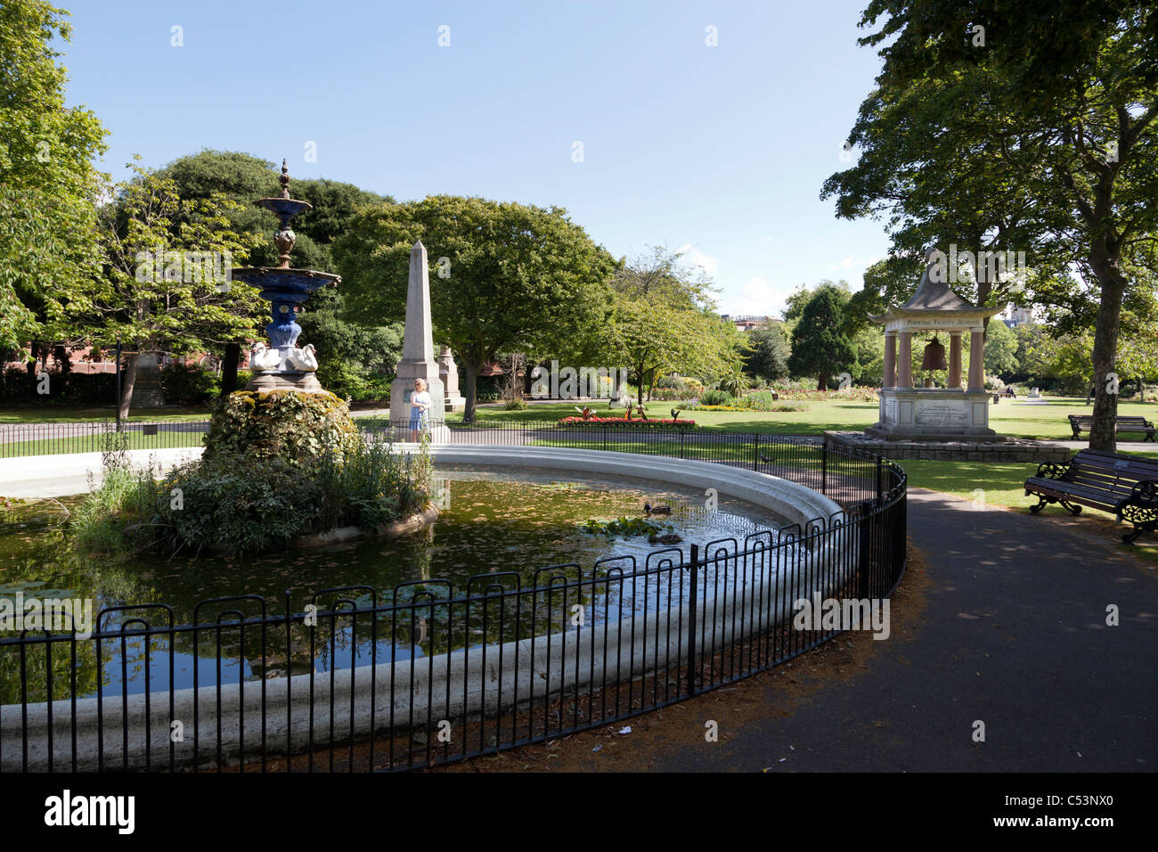 Fountain, HMS Orlando memorial and HMS Victoria memorial in victoria
