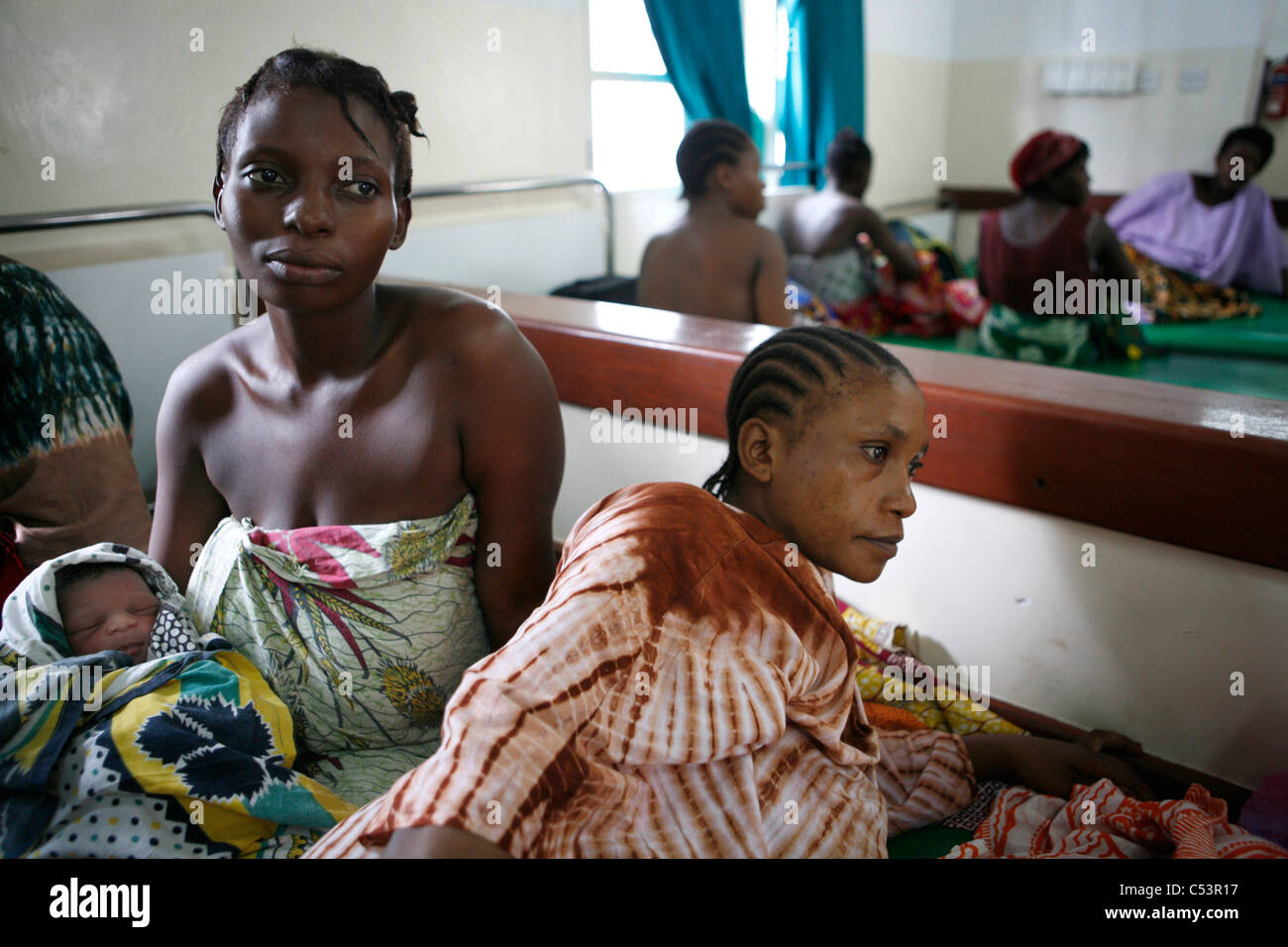 The maternity ward of Temeke General Hospital, Dar Es Salaam, Tanzania. Stock Photo
