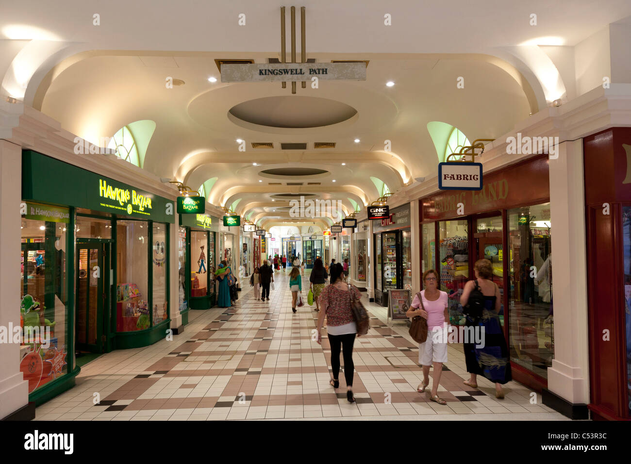 interiors of Cascades shopping centre in Portsmouth Stock Photo Alamy
