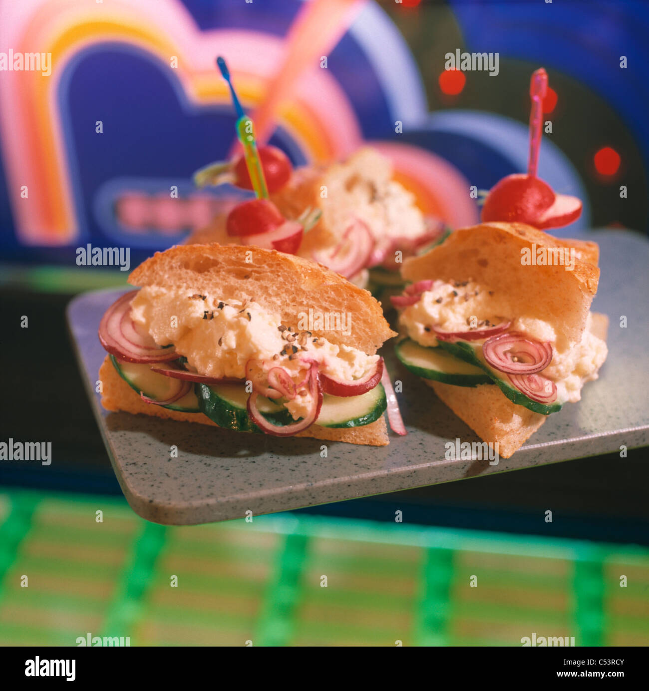 Pita bread sandwich Stock Photo - Alamy