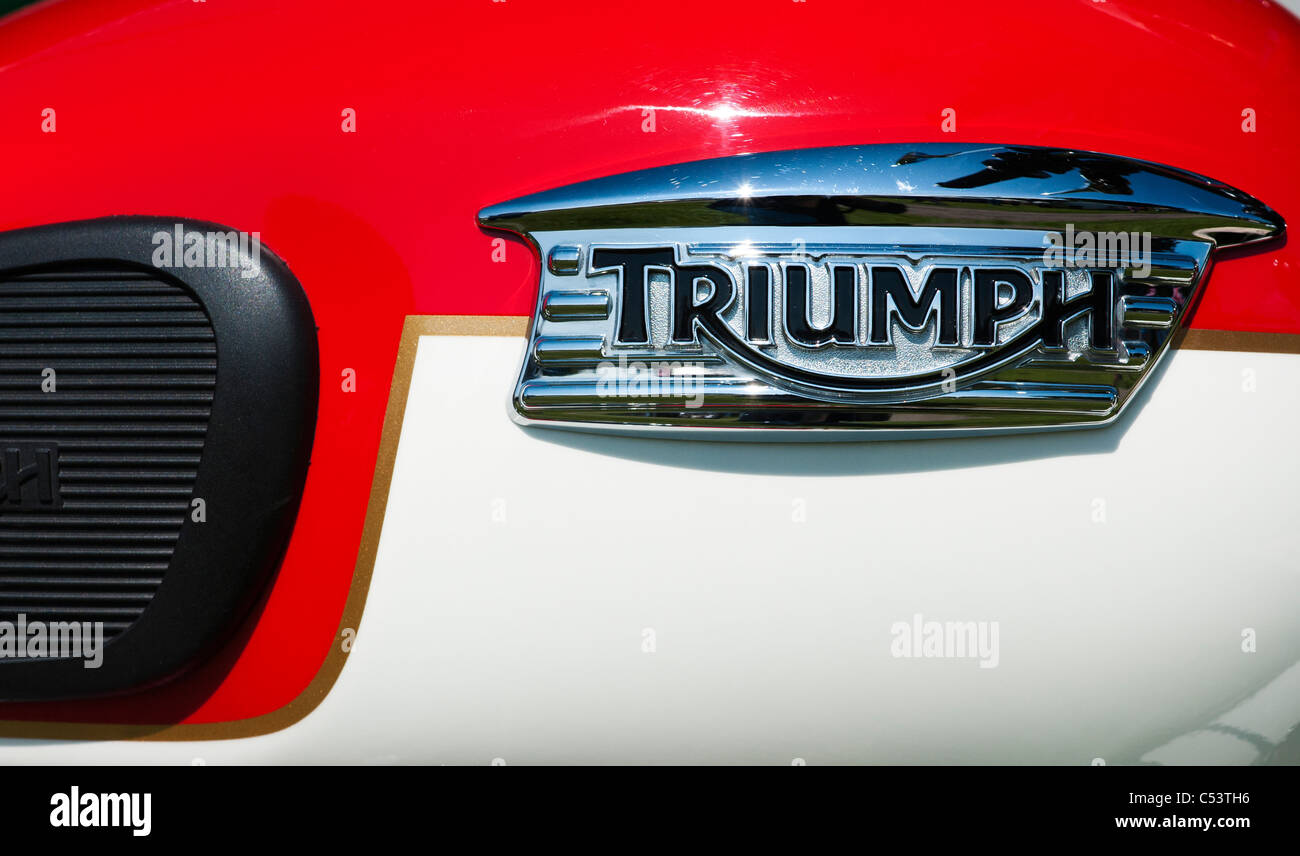 2011 Triumph Bonneville motorcycle tank badge. Classic british