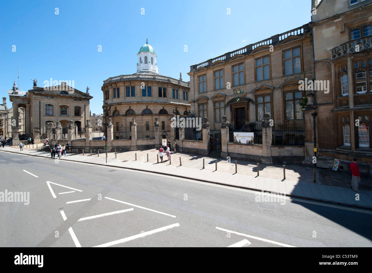 The Sheldonian and Clarendon building on Broad Street, Oxford Stock Photo