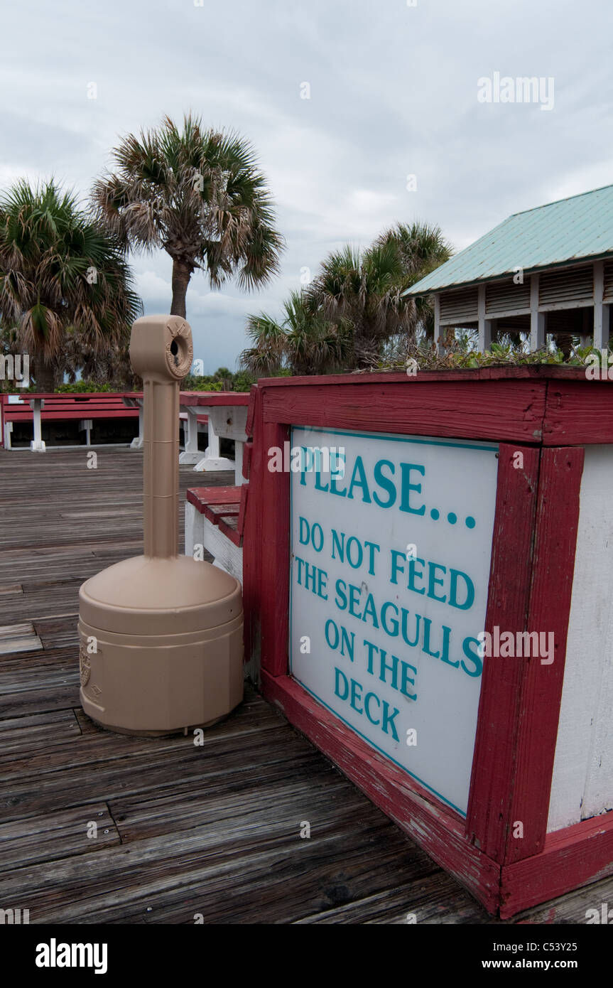 Empty waterfront building in the Jensen Beach, Florida on Hutchinson