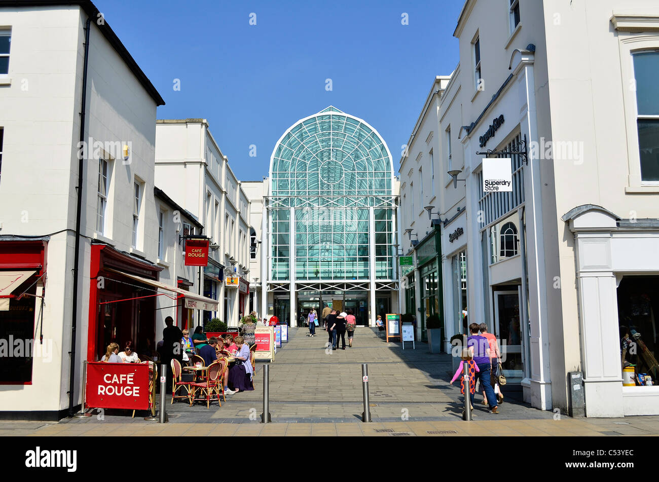 Leamington Spa, Satchwell Court & Royal Priors Shopping Centre, Warwickshire, UK Stock Photo