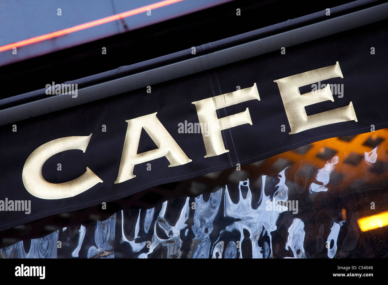 Cafe Sign in Paris, France Stock Photo - Alamy