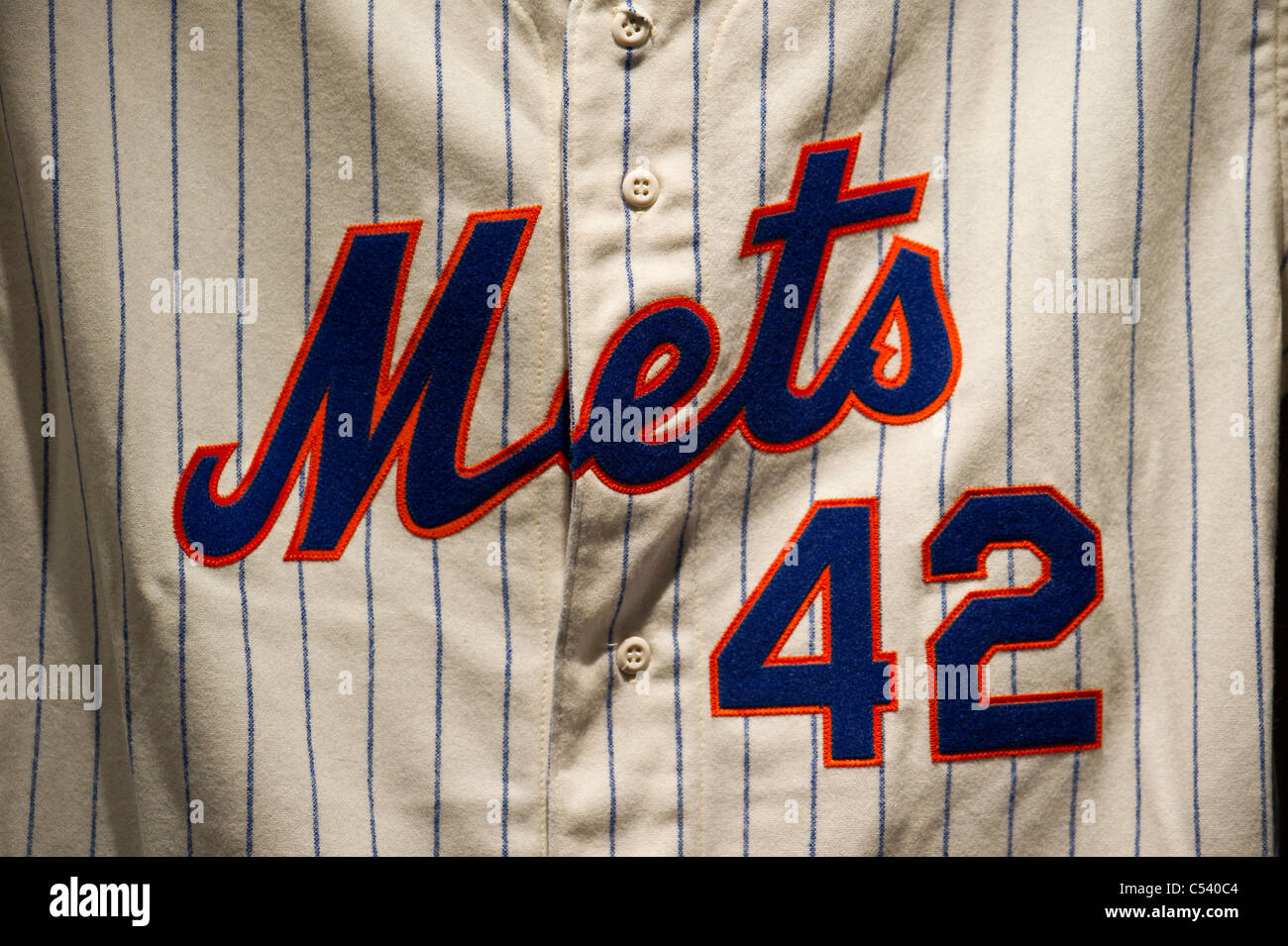Jackie Robinson's baseball uniform at Canada's Sports Hall of Fame in