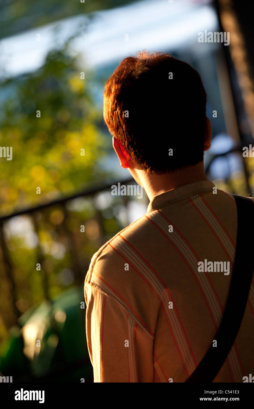 Rear view of a man, Teapot Lane, KiyomizuDera Temple, Kyoto, Japan