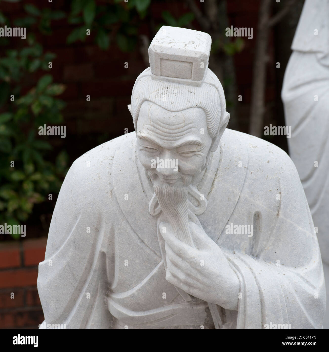 Statue at Chinese Historical Museum, Confucius Shrine, Nagasaki, Japan Stock Photo