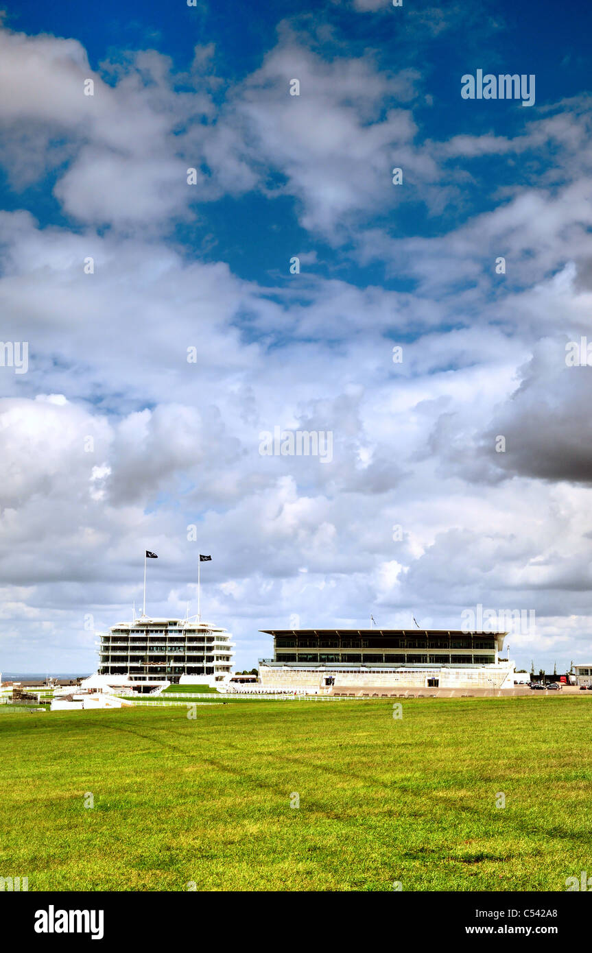Epsom Downs racecourse and grandstand Stock Photo