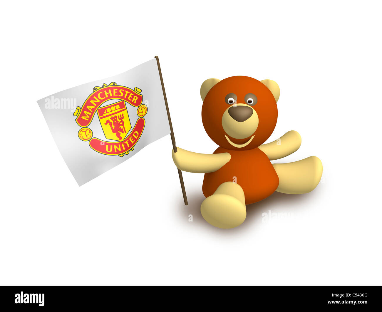 Manchester United flag logo symbol icon Stock Photo - Alamy