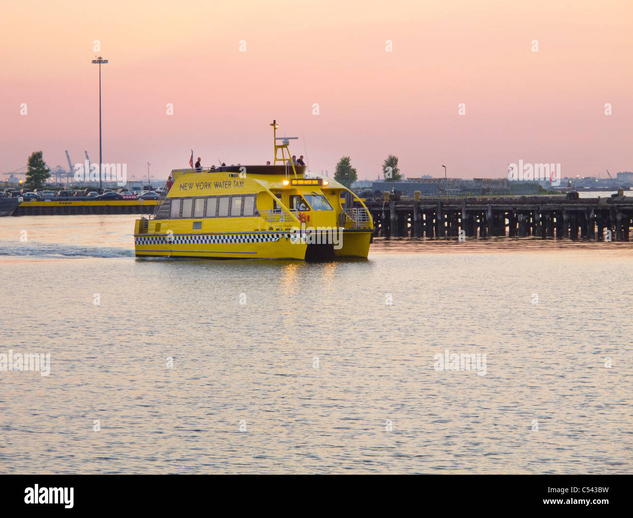 Water taxi at Ikea store dock Stock Photo - Alamy