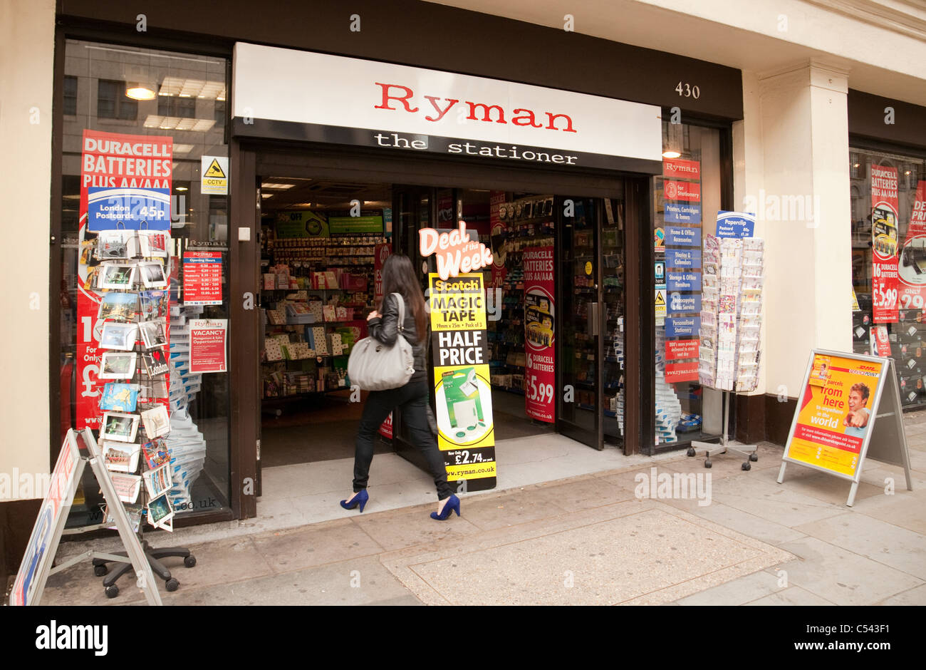 Ryman stationer shop, the Strand London UK Stock Photo