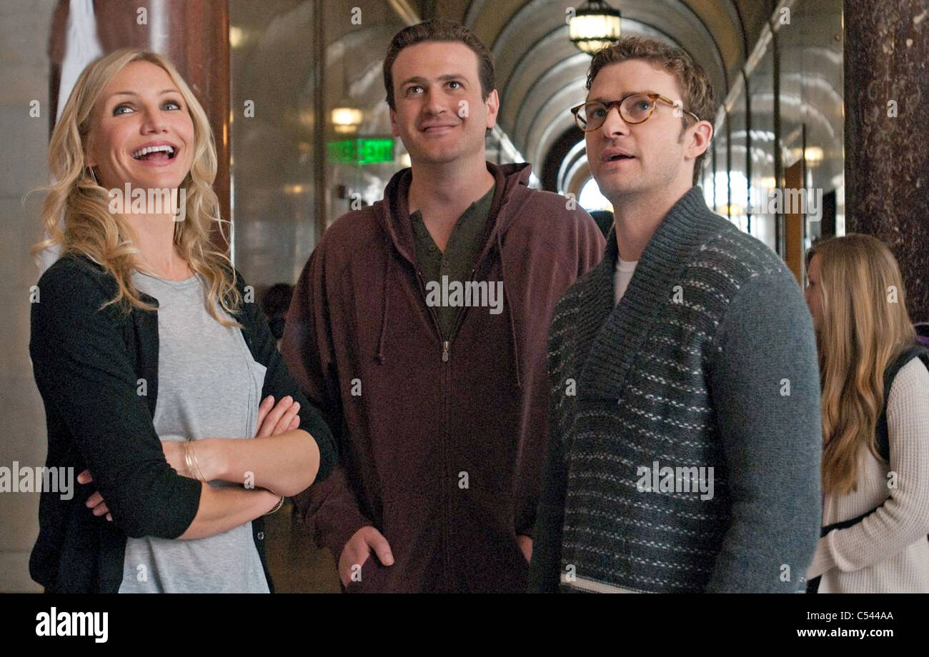 BAD TEACHER  2011 Columbia Pictures film with from l: Cameron Diaz, Jason Segal and Justin Timberlake Stock Photo