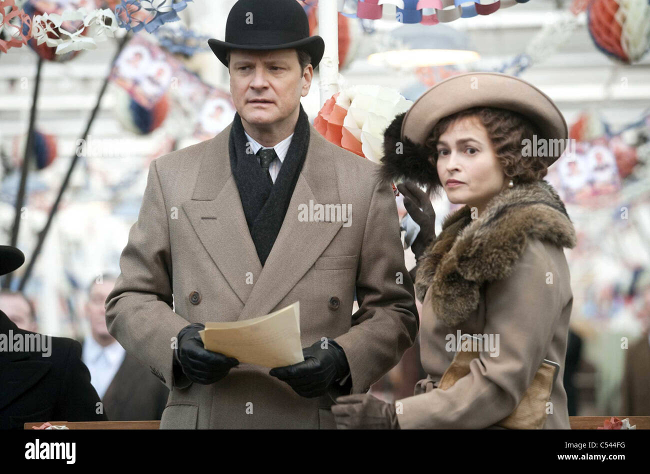 THE KING'S SPEECH  2010 See-Saw Films/Bedlam Productions film with Colin Firth and Helena Bonham Carter Stock Photo