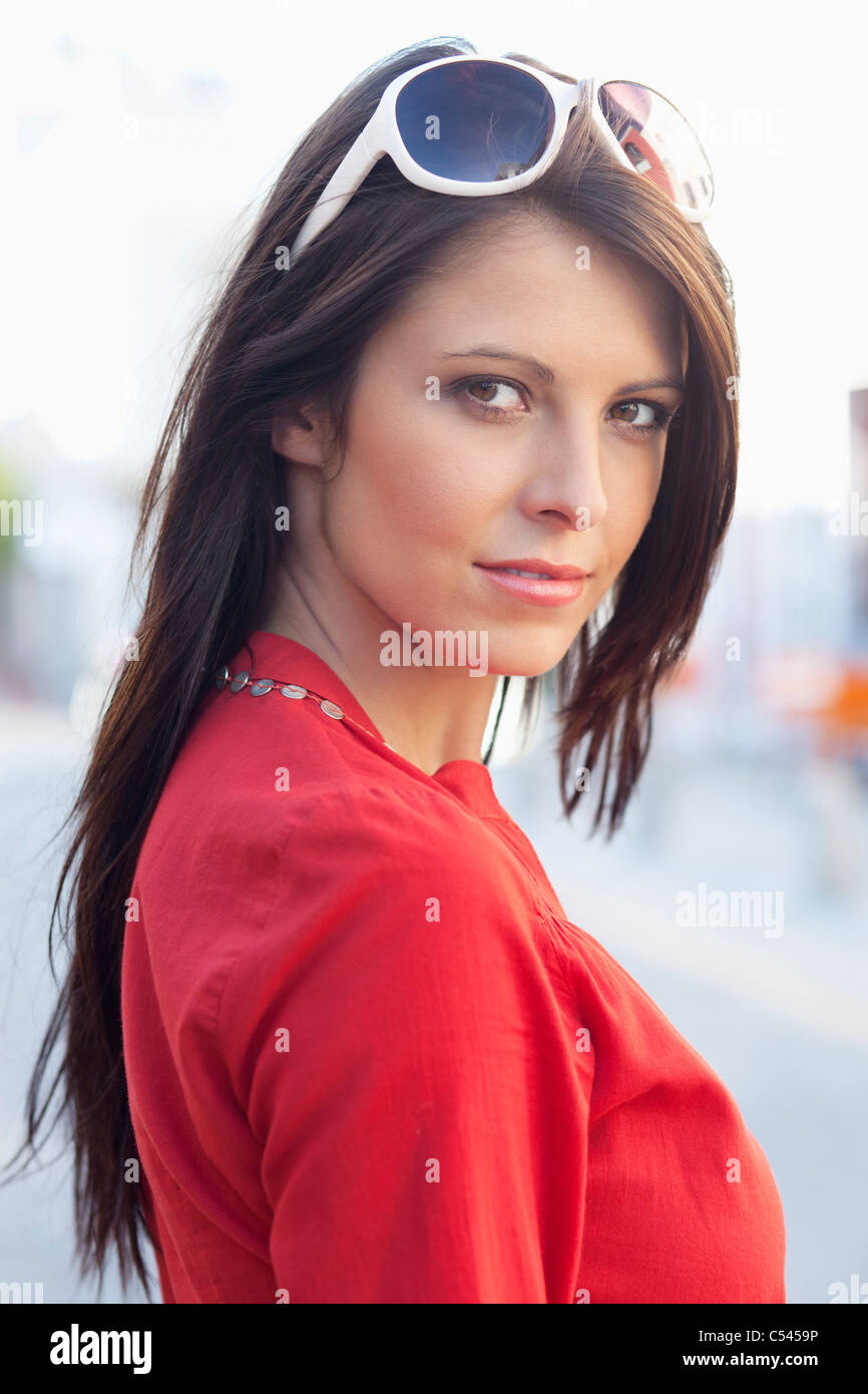 Portrait of a beautiful young woman Stock Photo - Alamy