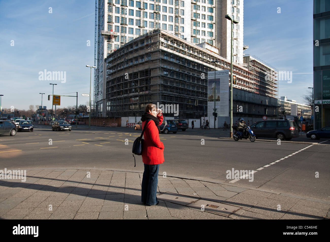 Morning on the streets of Charlottenburg. Berlin, Germany Stock Photo ...