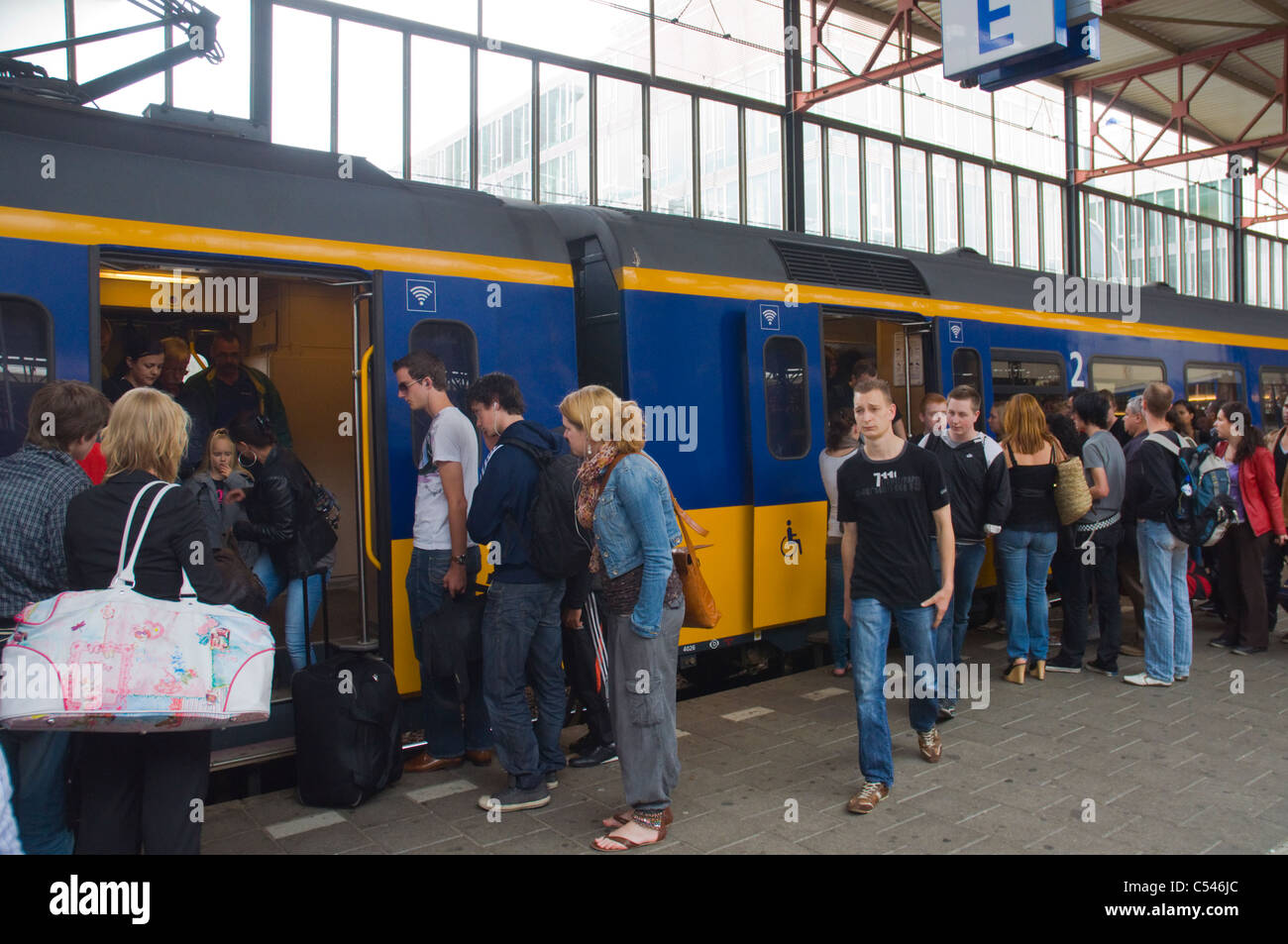 Eindhoven Centraal main railway station Eindhoven North Brabant providence southern Netherlands Europe Stock Photo