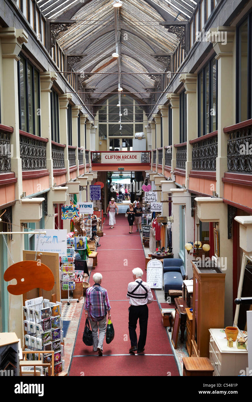 Clifton Shopping Arcade in Bristol, UK Stock Photo Alamy