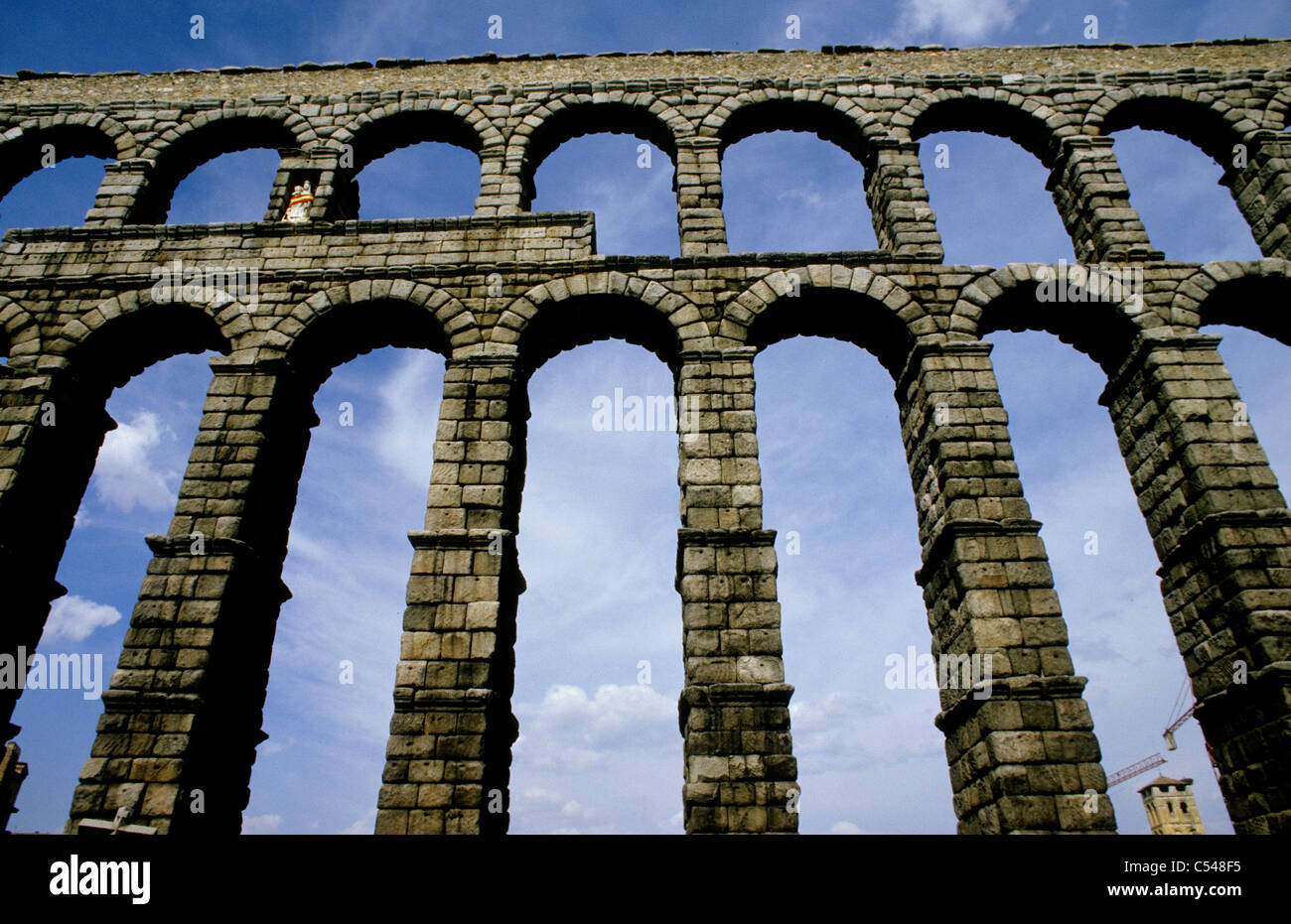 Spain. The Roman Aqueduct in Segovia Stock Photo - Alamy