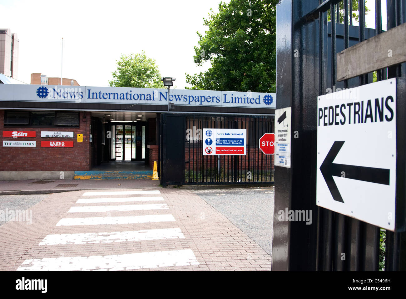 News International Wapping Plant former offices of News Of The World. Photo:Jeff Gilbert Stock Photo