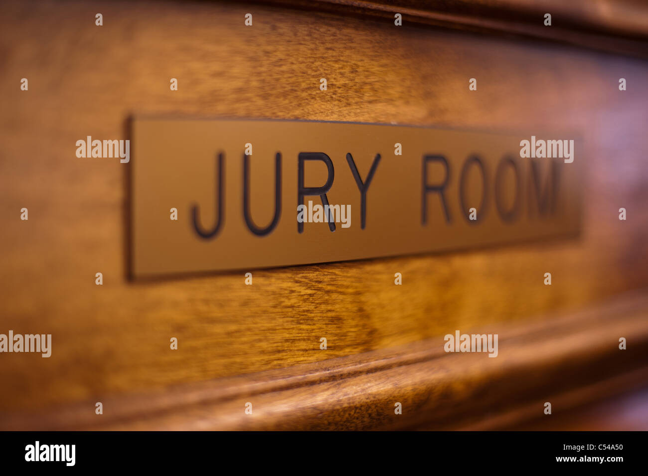Jury Room Sign Stock Photo