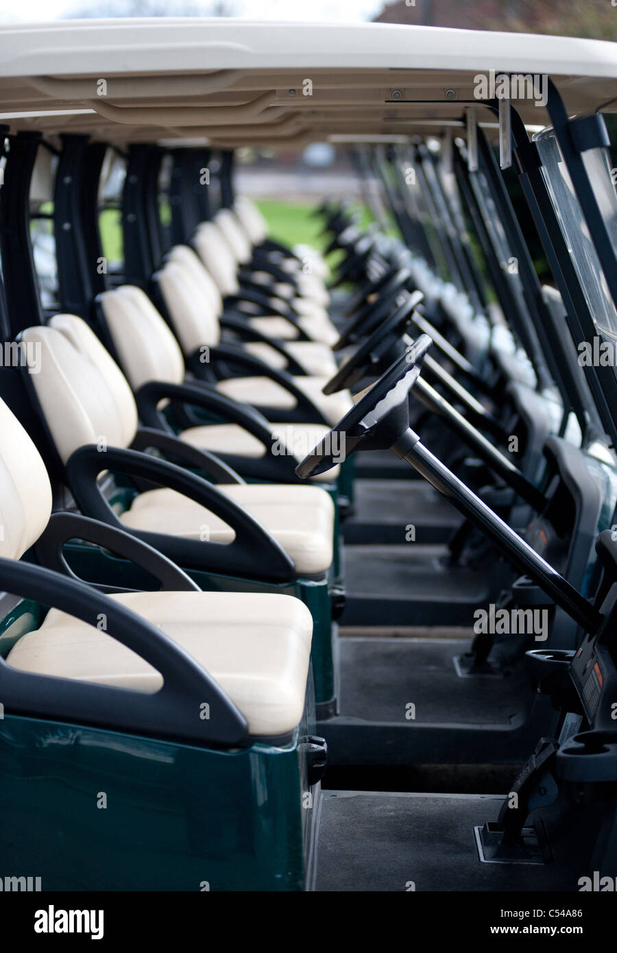 Golf Carts Stock Photo