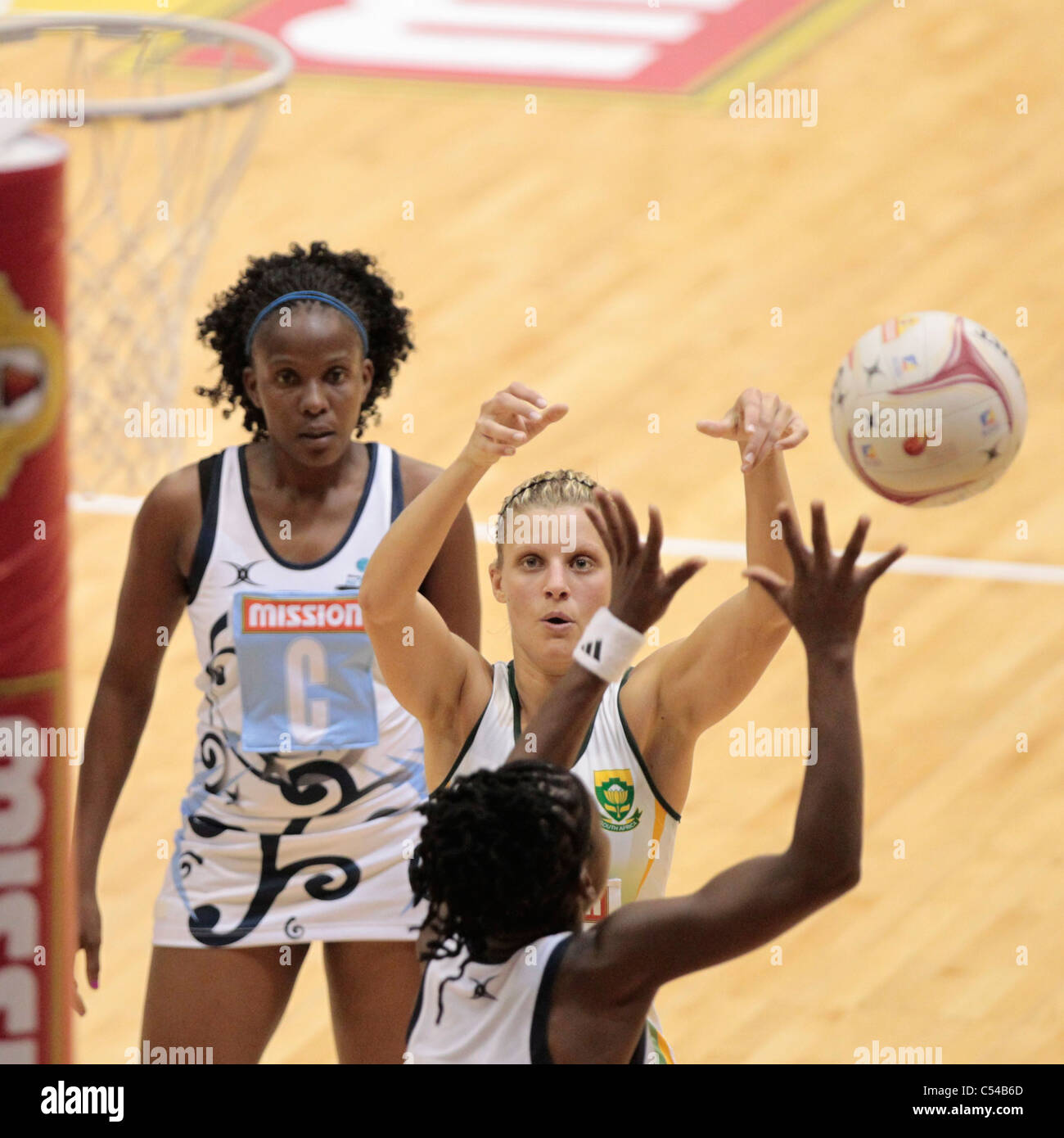 06.07.2011 Maryka Holtzhausen of South Africa(center) in action during